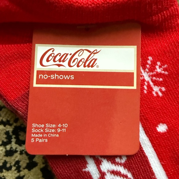 Coca-Cola no-show socks (NWT) - Picture 2 of 6